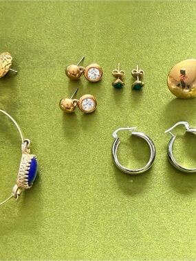 Vintage earrings and avon bracelet